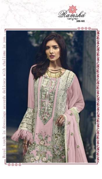 R 386 NX By Ramsha Designer Women Pakistani Salwar Kameez